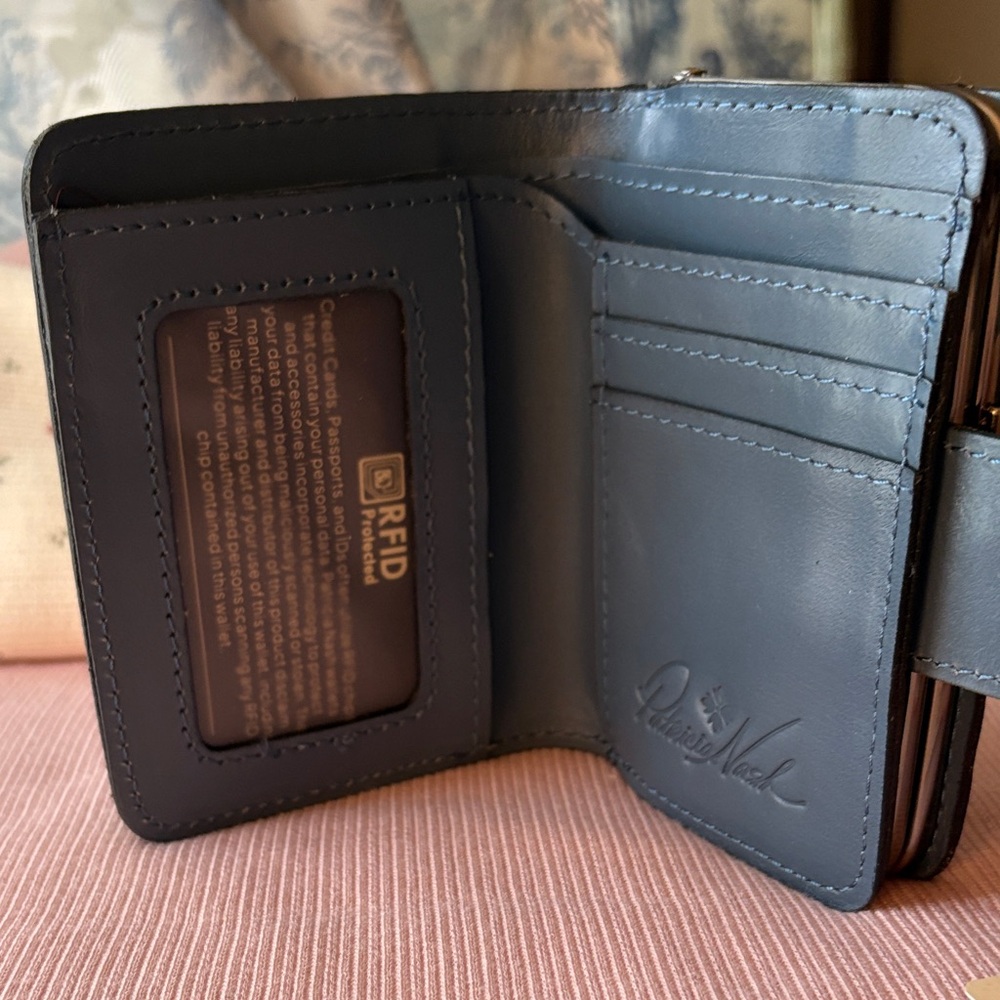 Patricia Nash Navy Leather Wallet - Picture 4 of 10